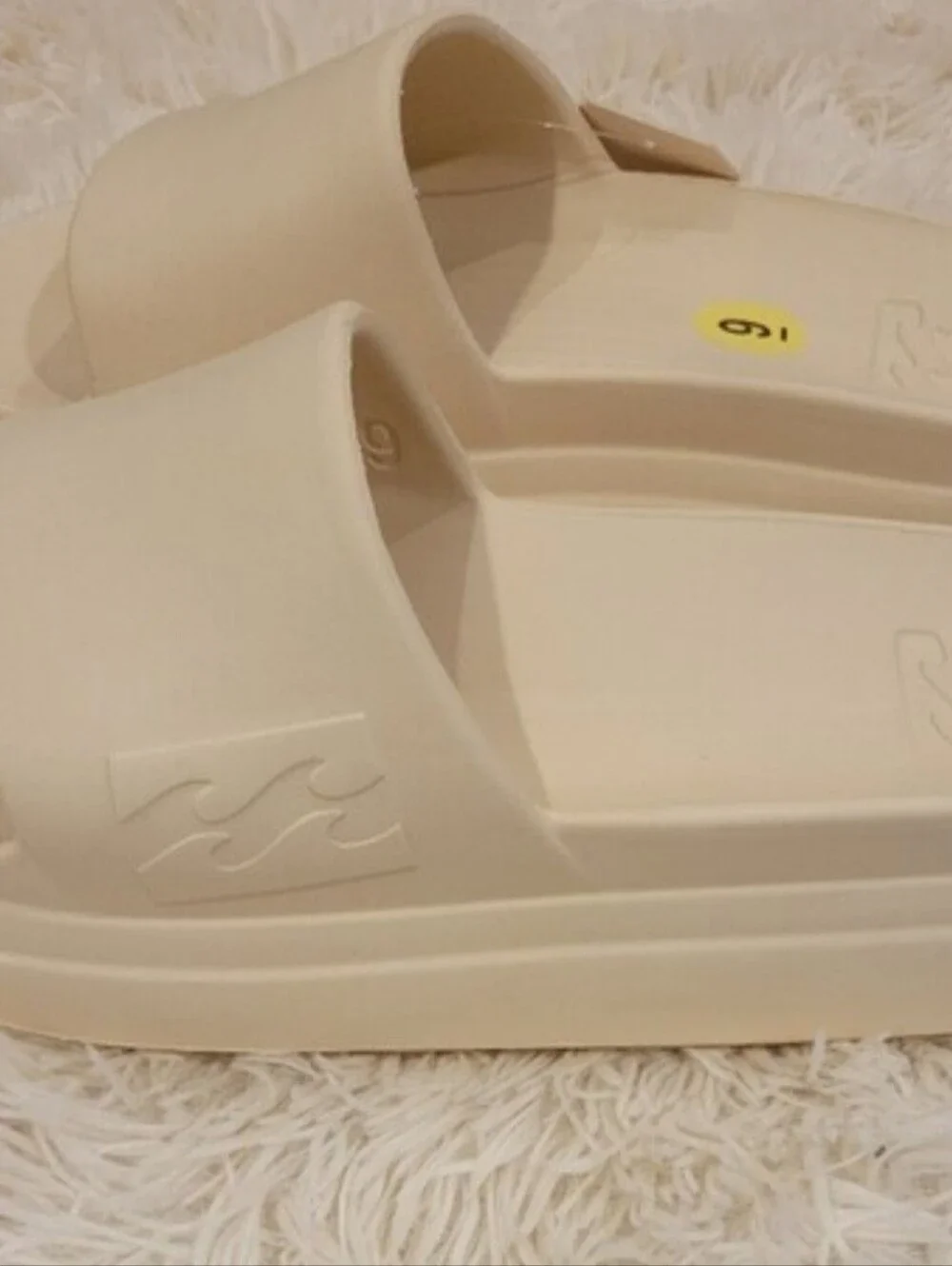 Billabong Off-White Slide Sandals